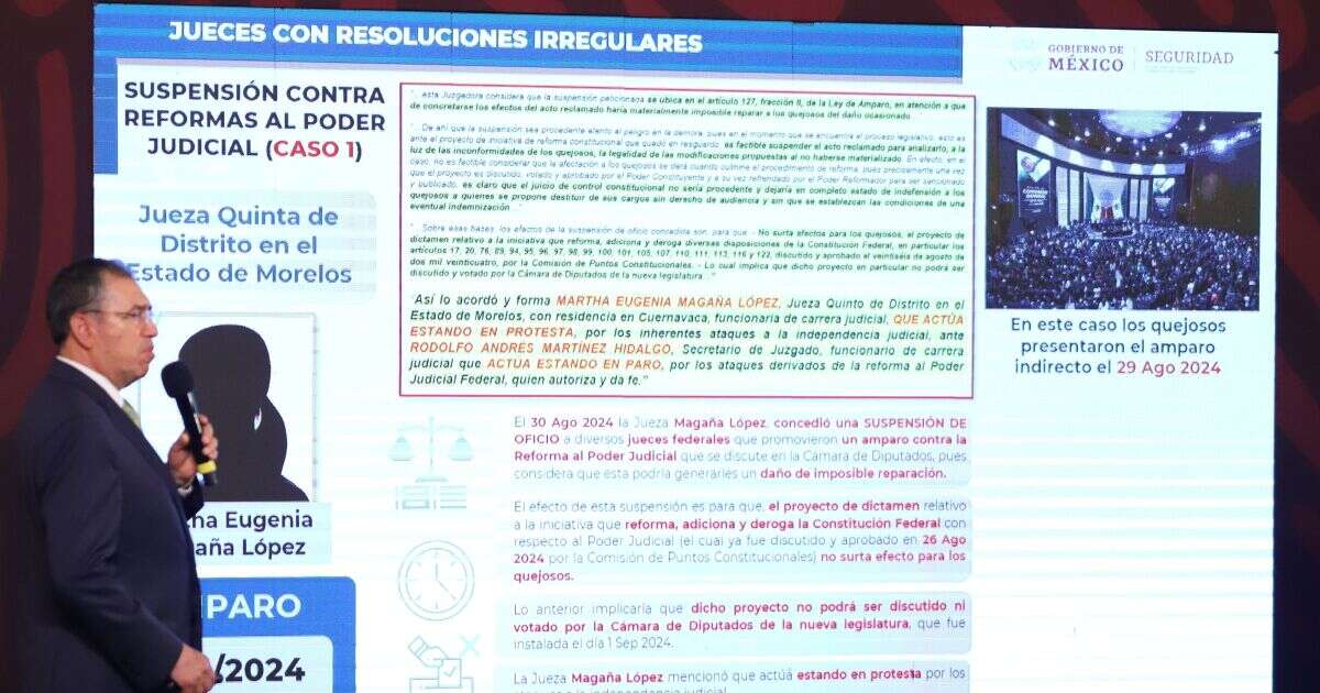 Exhiben a jueces por amparos en contra de la reforma judicial