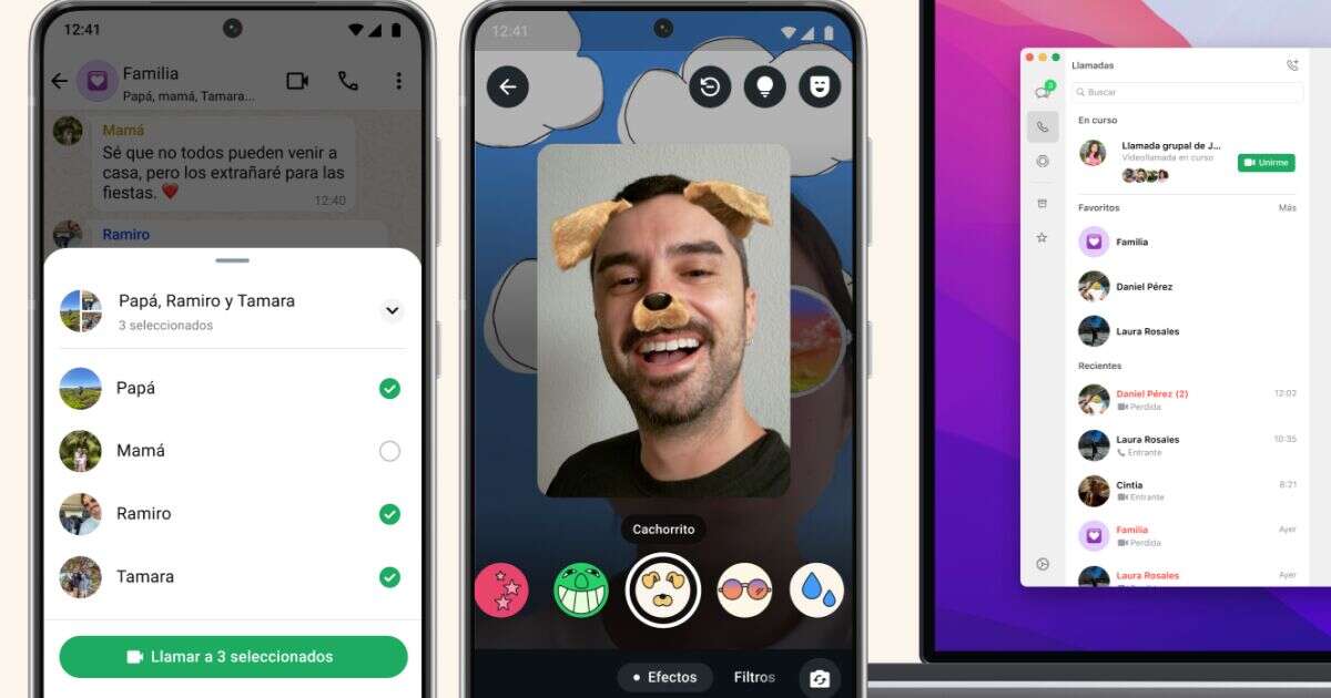 Ya puedes agregar “filtro de perrito” para tus videollamadas en WhatsApp