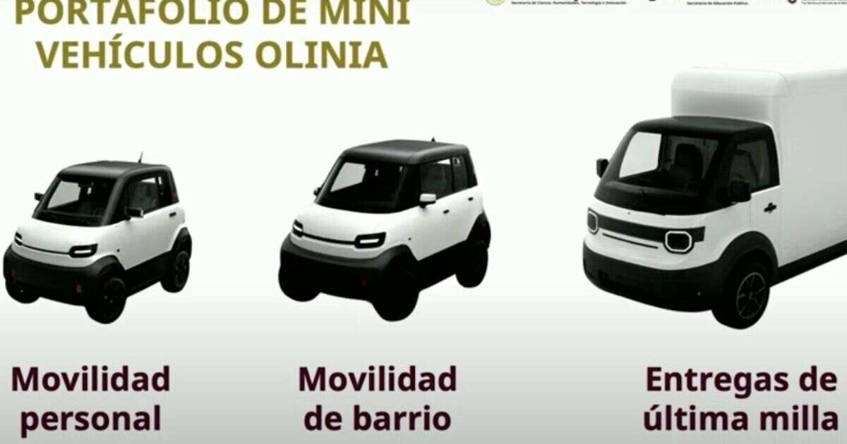 Olinia: con tres modelos, el gobierno llegará al mercado de autos eléctricos