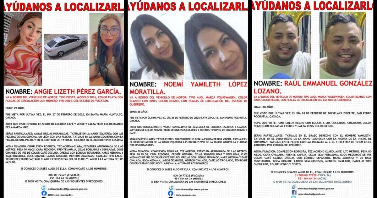 Desaparición de grupo de jóvenes prende alertas en Oaxaca, Puebla y Tlaxcala