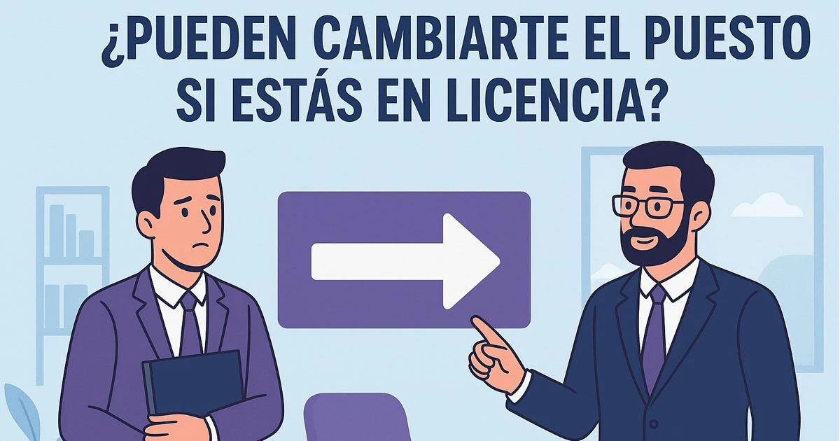 ¿Pueden cambiarte de puesto durante una licencia de paternidad?