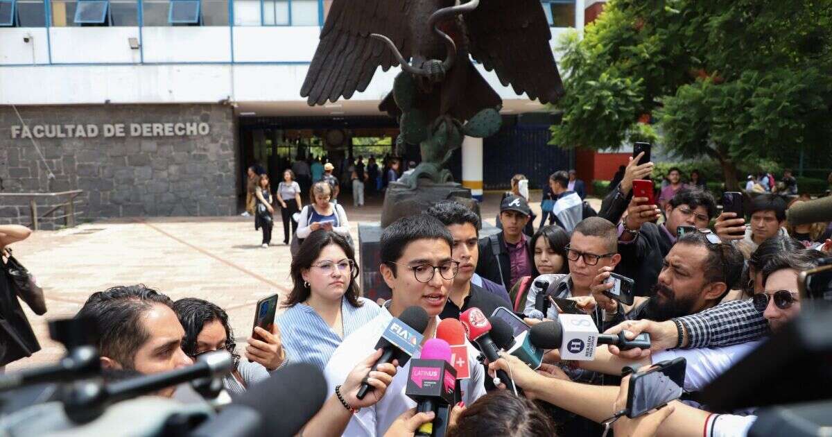 Estudiantes de la UNAM piden ser escuchados  ante discusión de Reforma Judicial