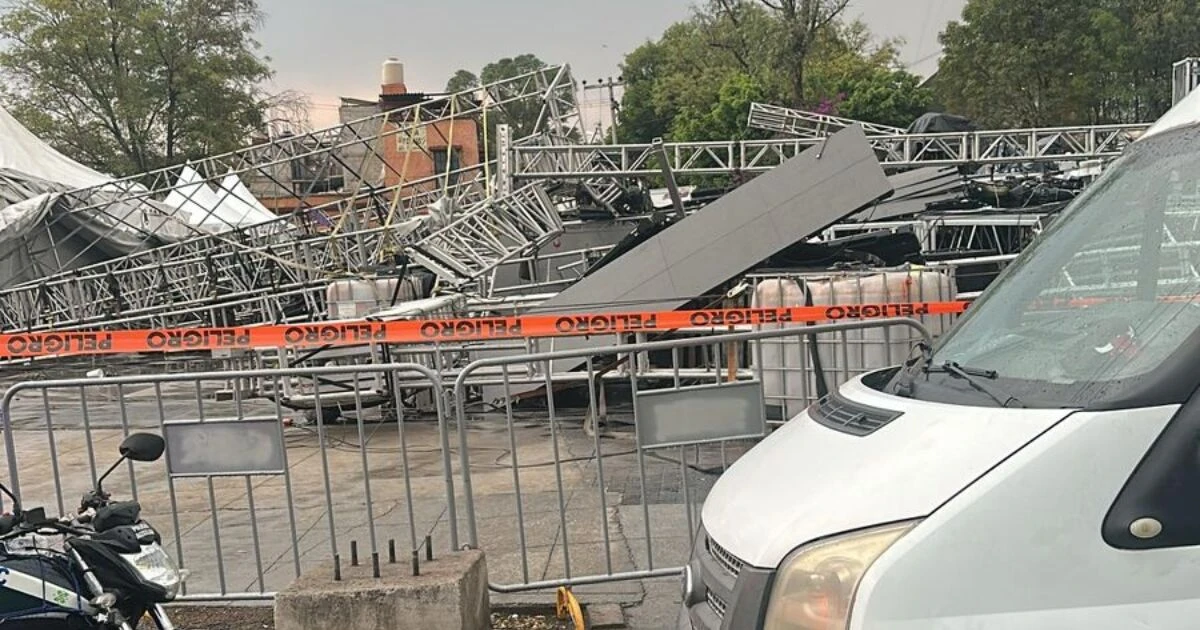 Se desploma escenario en alcaldía GAM; hay siete lesionados