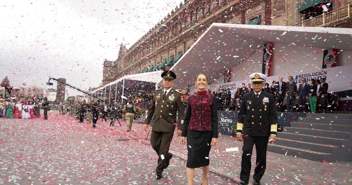 #EnFotos | Sheinbaum encabeza desfile por los 114 años de la Revolución Mexicana