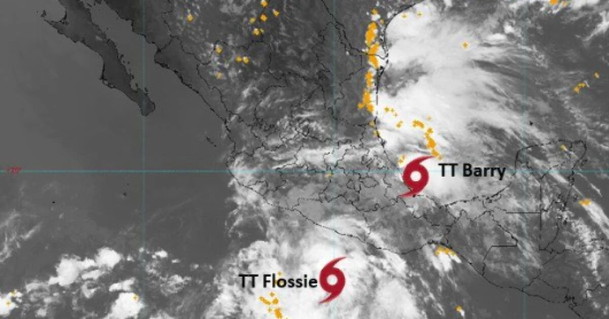 Dos tormentas tropicales se forman frente a las costas de México