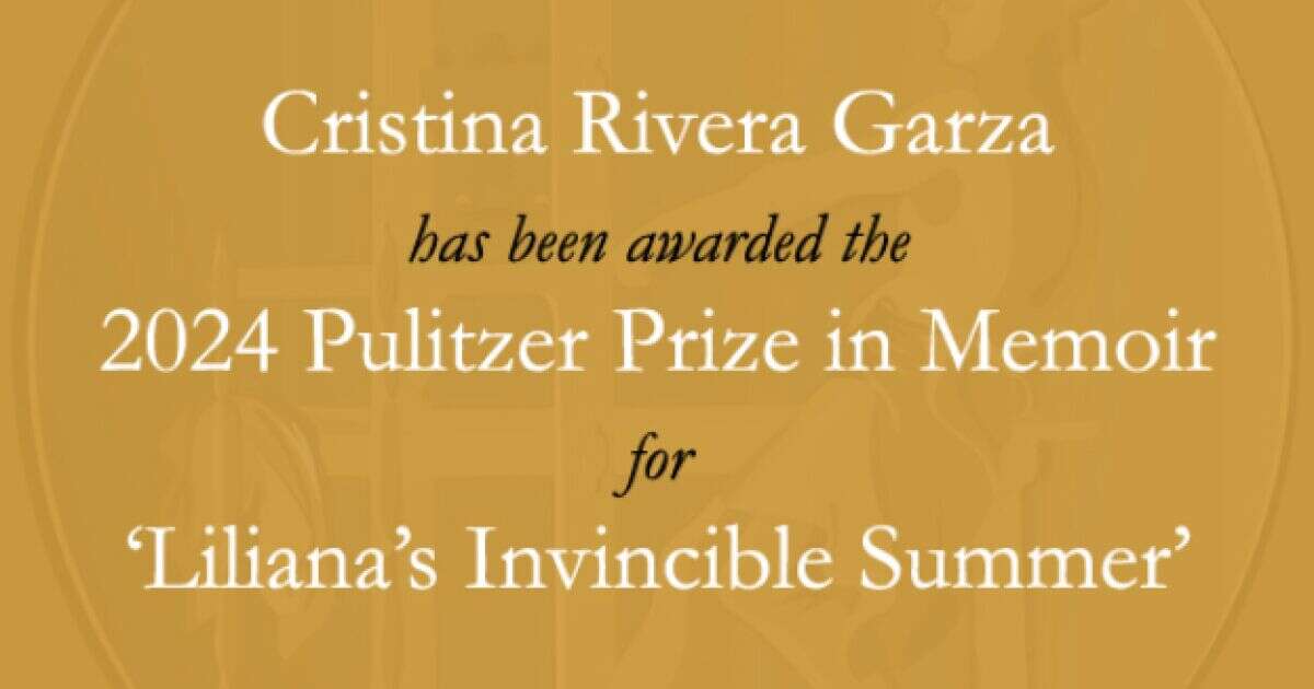 La escritora mexicana Cristina Rivera Garza gana el Pulitzer