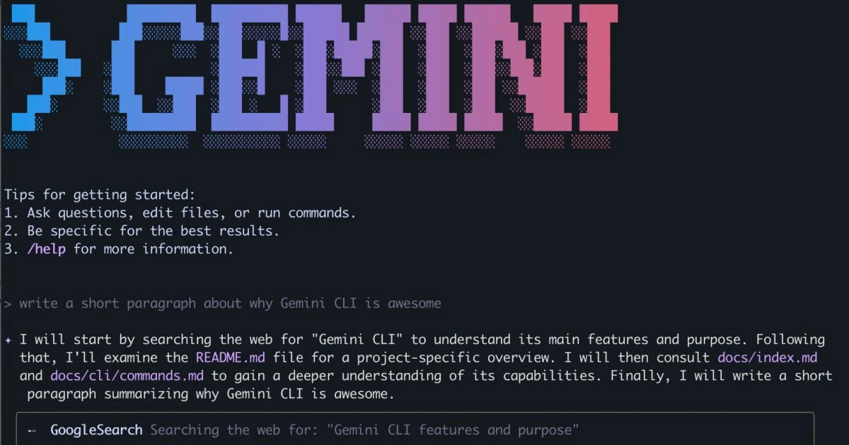 Google lanza Gemini CLI, su agente de IA para desarrolladores
