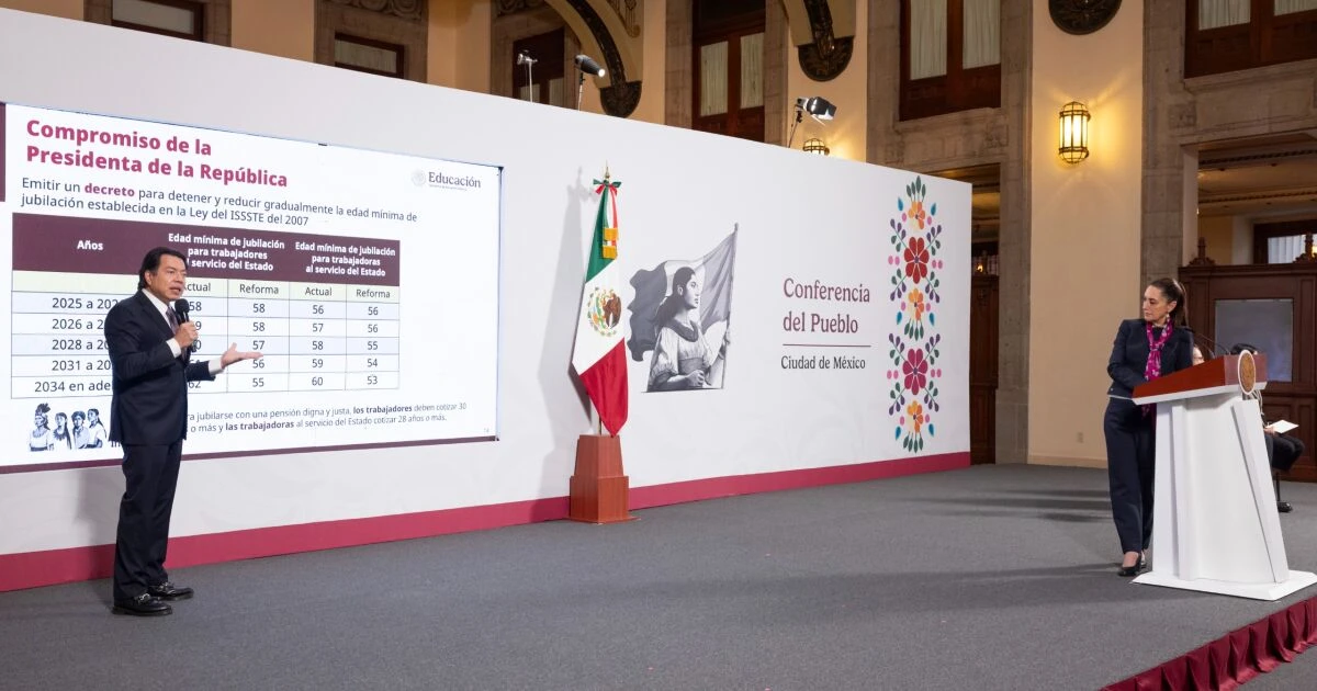 Gobierno congela y disminuye la edad de jubilación de los maestros