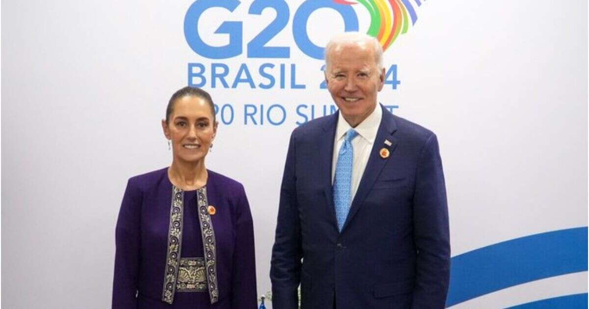 Sheinbaum se reúne con Biden en G-20; hablan de migración y violencia