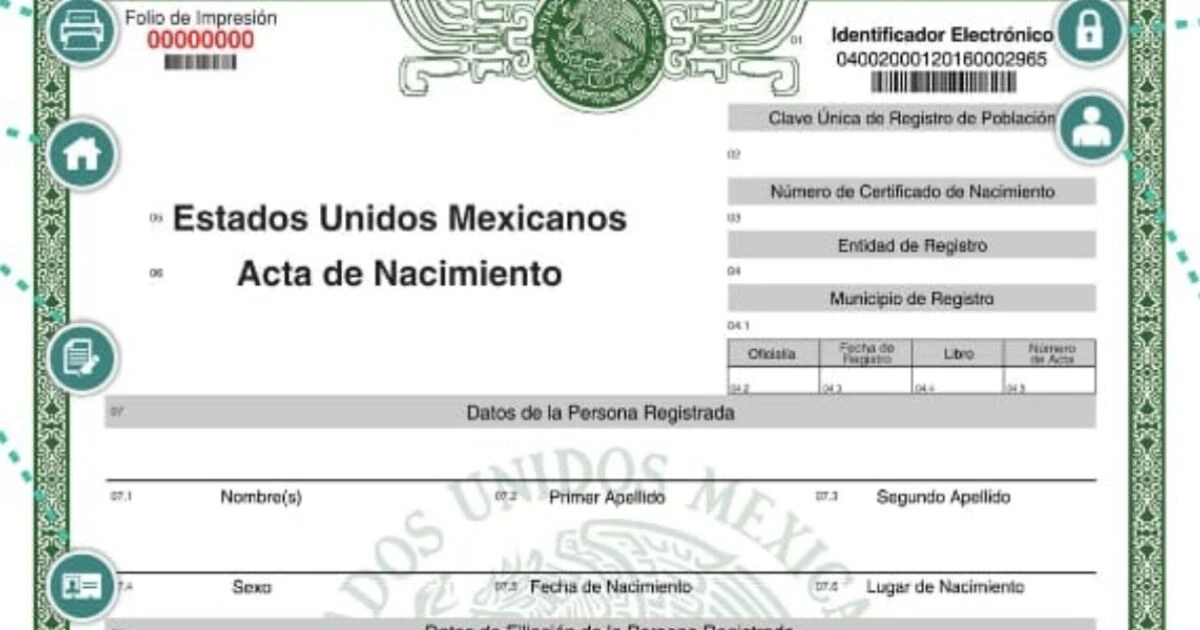 ¿Tu acta de nacimiento tiene errores o no está actualizada? Así puedes corregir tus datos en línea