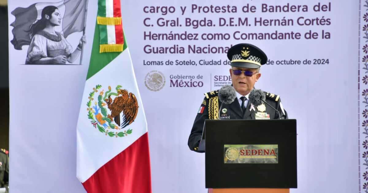 Hernán Cortés Hernández, el nuevo comandante interino de la Guardia Nacional