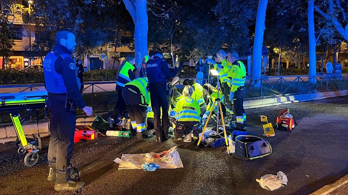 Herido grave un joven de 25 años tras ser atropellado en el centro de Madrid