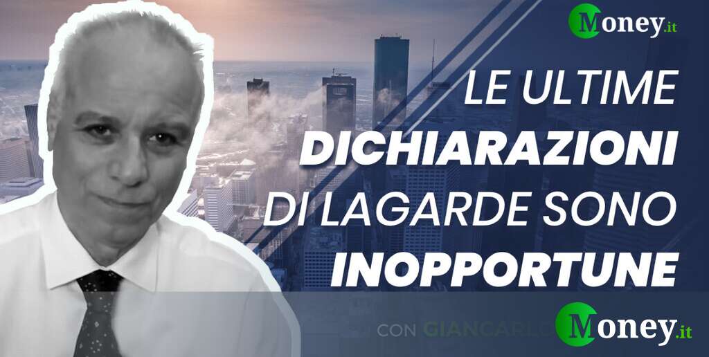 Le ultime dichiarazioni di Lagarde sono inopportune. VIDEO