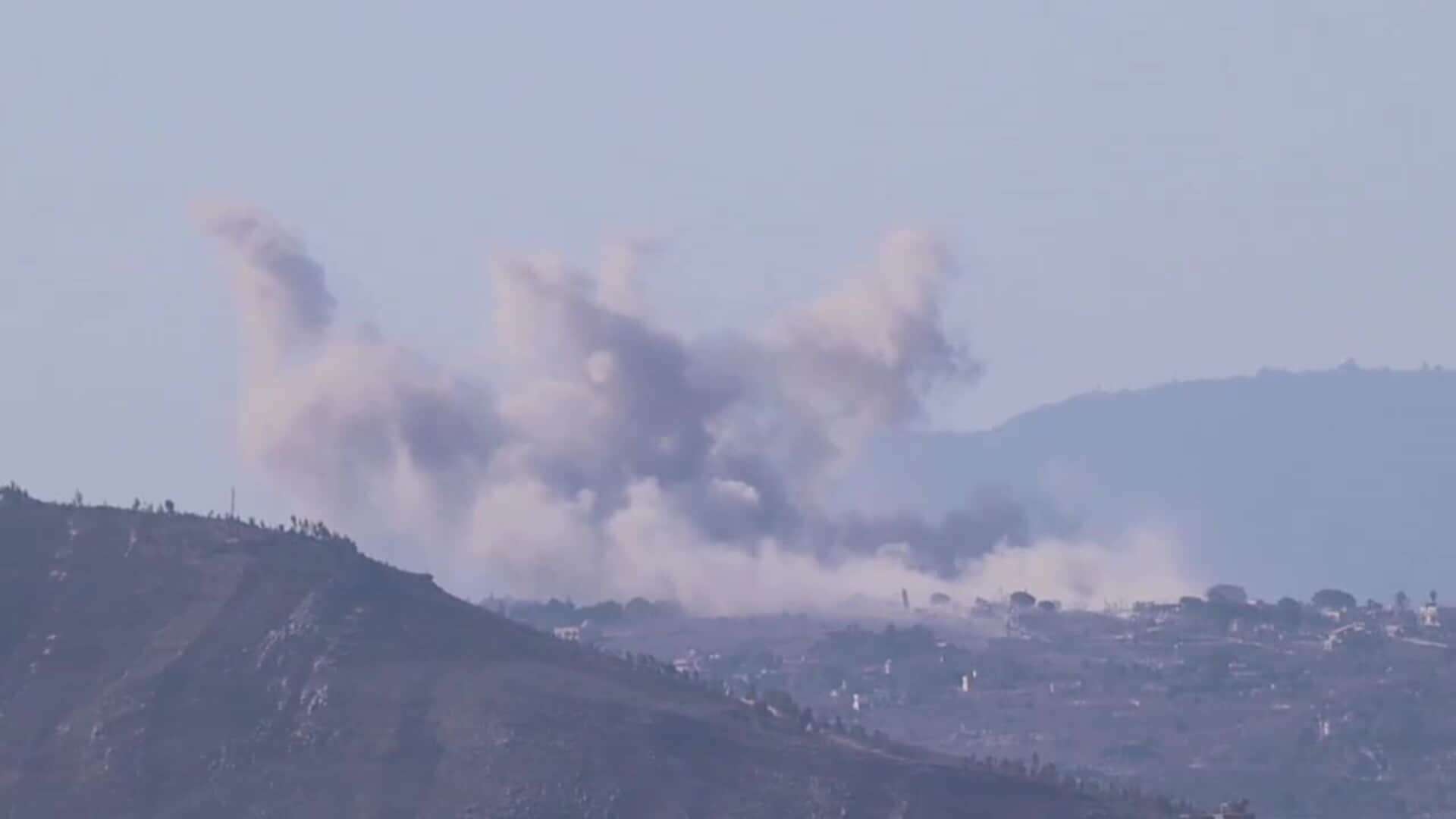 Israel mantiene ataques aéreos en pueblos del sur de Líbano, cerca de la frontera