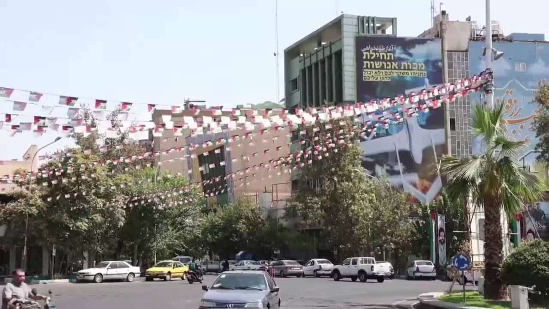 Los carteles en las calles de Teherán destacan la tensión entre Irán e Israel