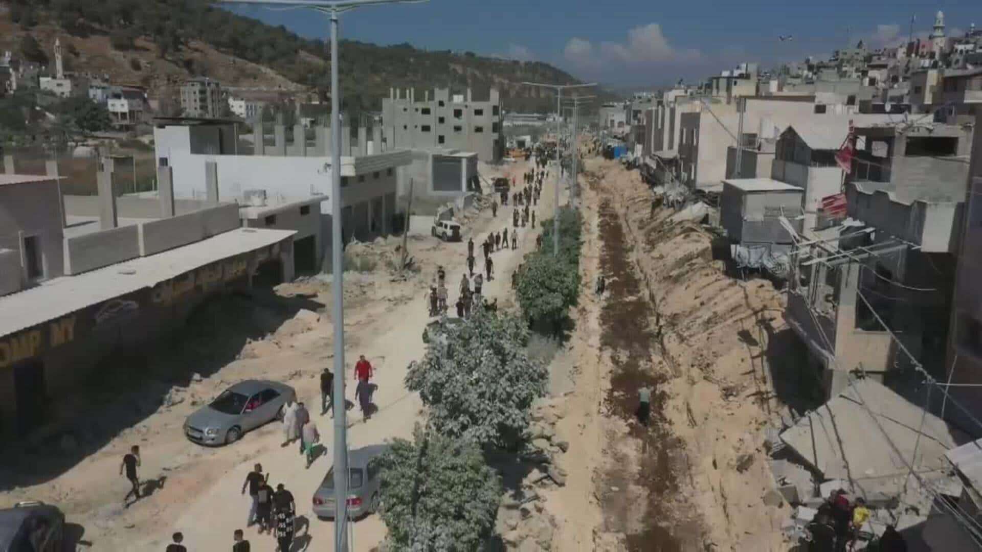 El ejército israelí realiza varias operaciones en el campo de refugiados de Nur Shams