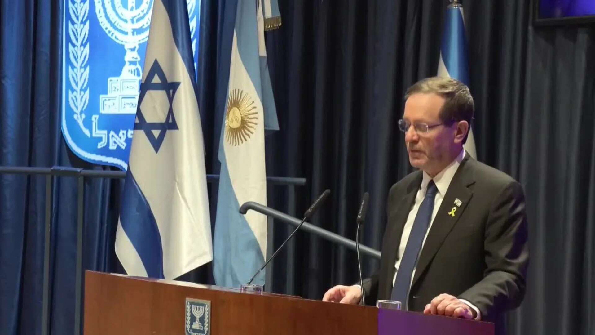 Israel y Argentina recuerdan a cautivos de Hamás en el 75 aniversario de sus relaciones