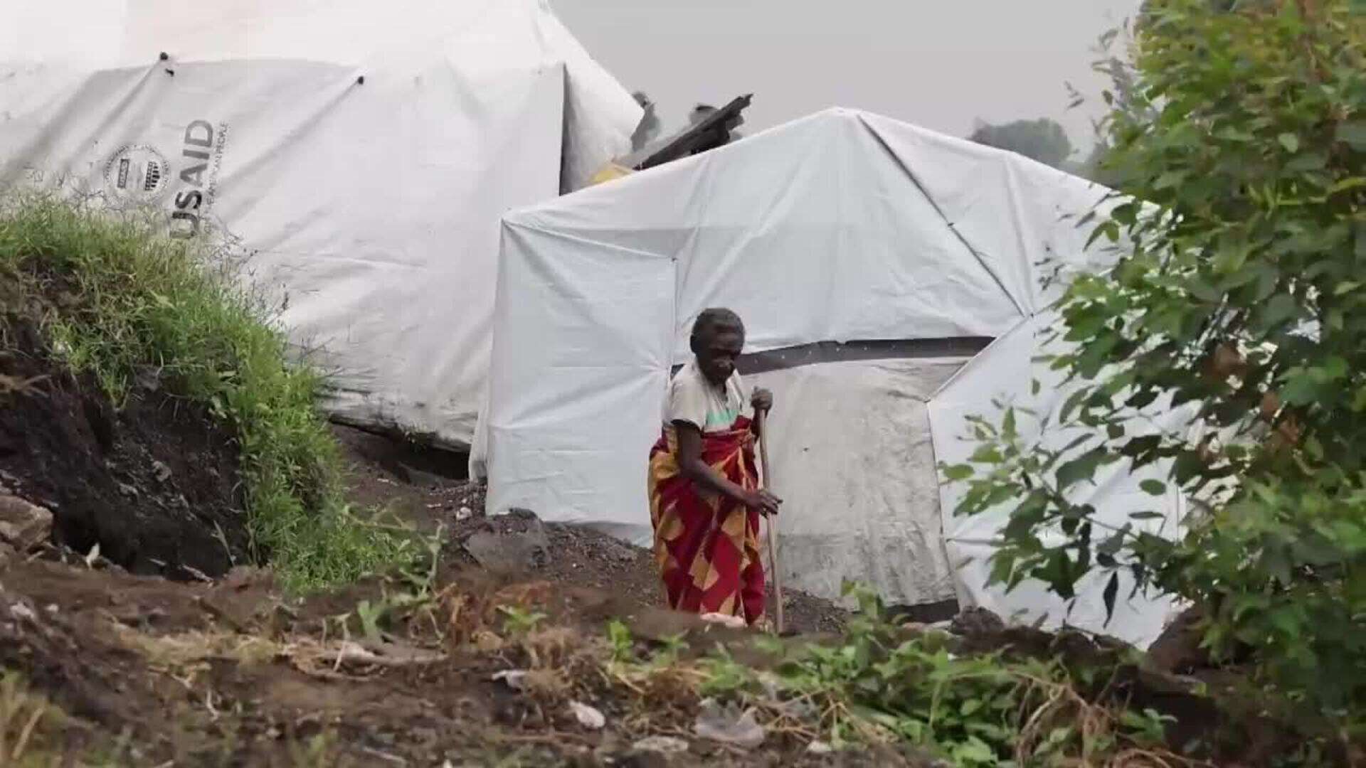 Continúan llegando desplazados internos al campo de Lushagala Kashaka tras la ocupación rebelde de Goma