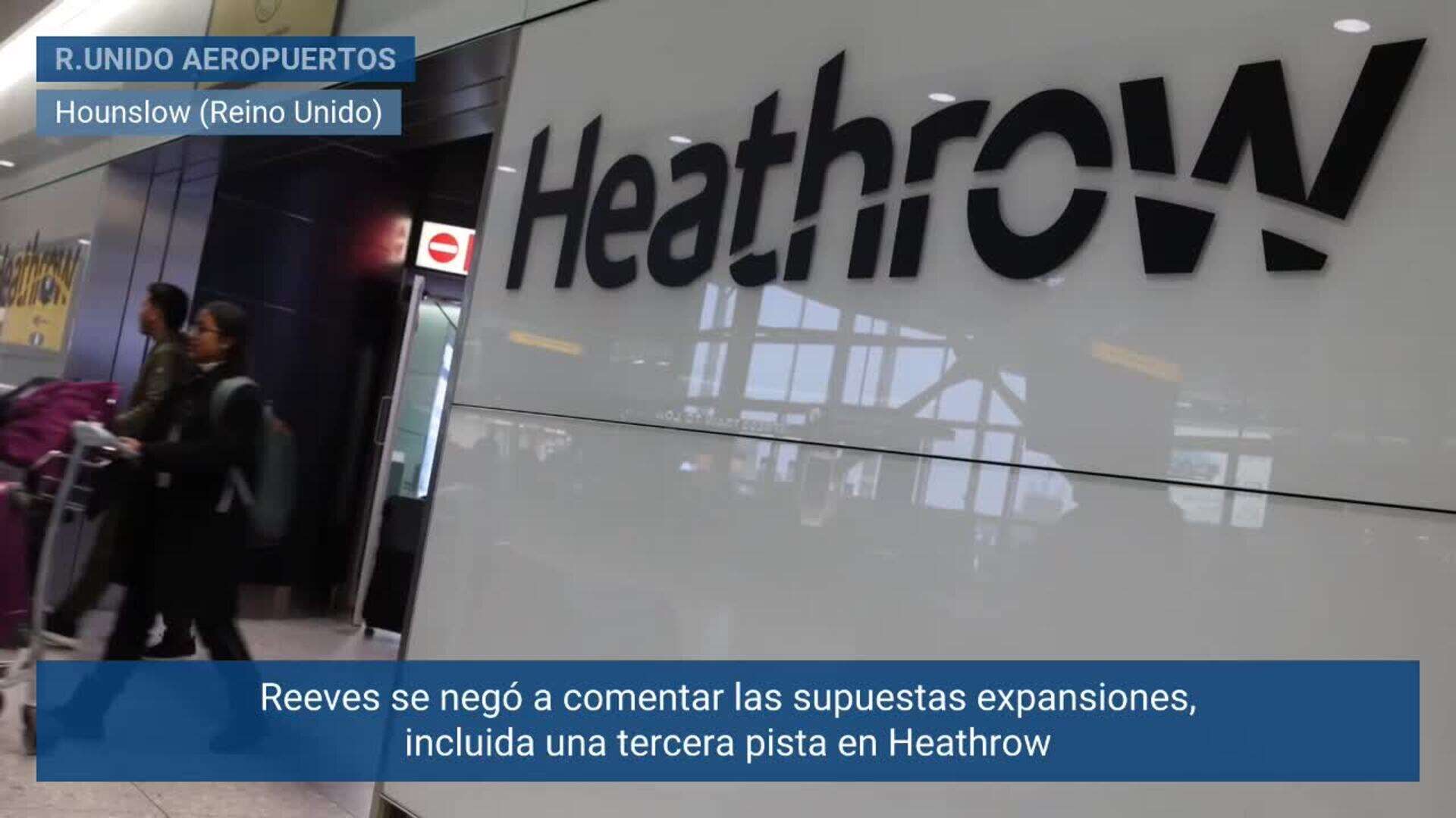 El Gobierno británico estudia ampliar los aeropuertos de Heathrow, Gatwick y Luton