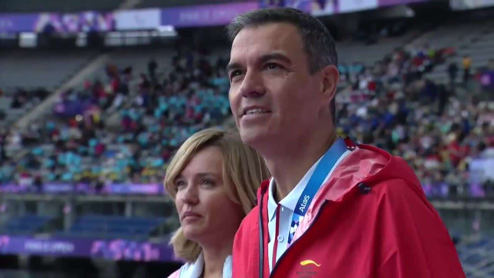 Pedro Sánchez apoya a deportistas españoles en los Juegos Paralímpicos de París