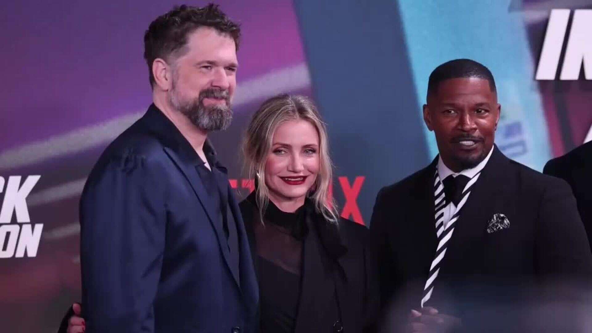 Cameron Diaz y Jamie Fox llegan a la proyección especial de la película 'Back in Action' en Berlín