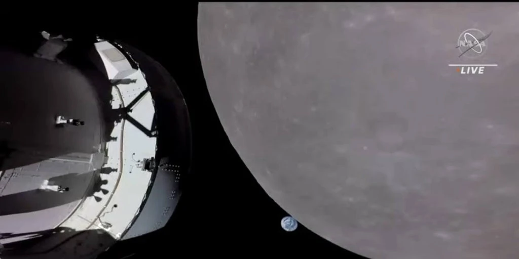 La misión Artemis I logra un primer vuelo histórico sobre la Luna