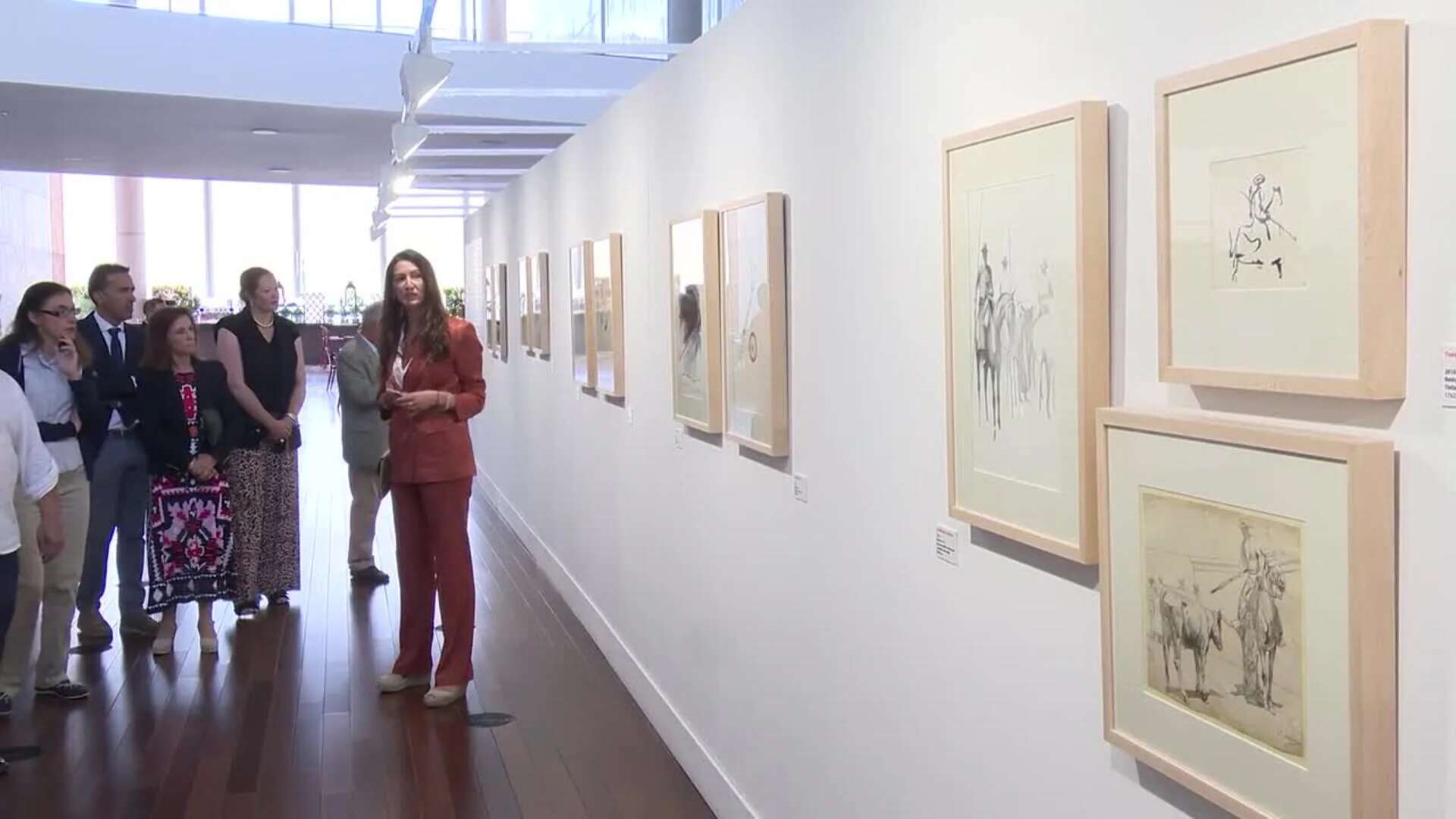 El Miguel Delibes acoge una exposición con 35 dibujos taurinos de la Real Maestranza de Sevilla