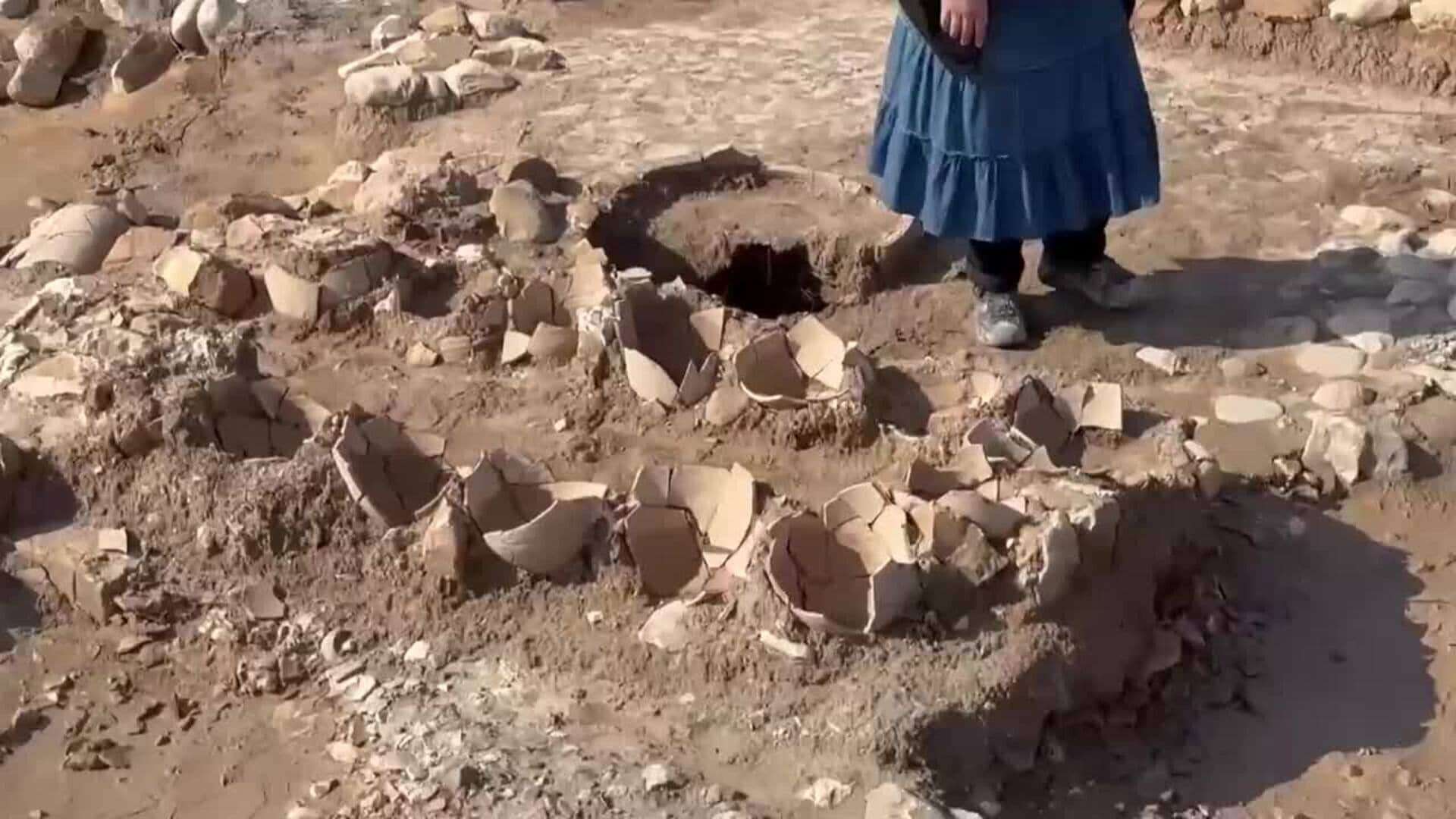 Trabajos de conservación en el monasterio bizantino de Kiryat Gat