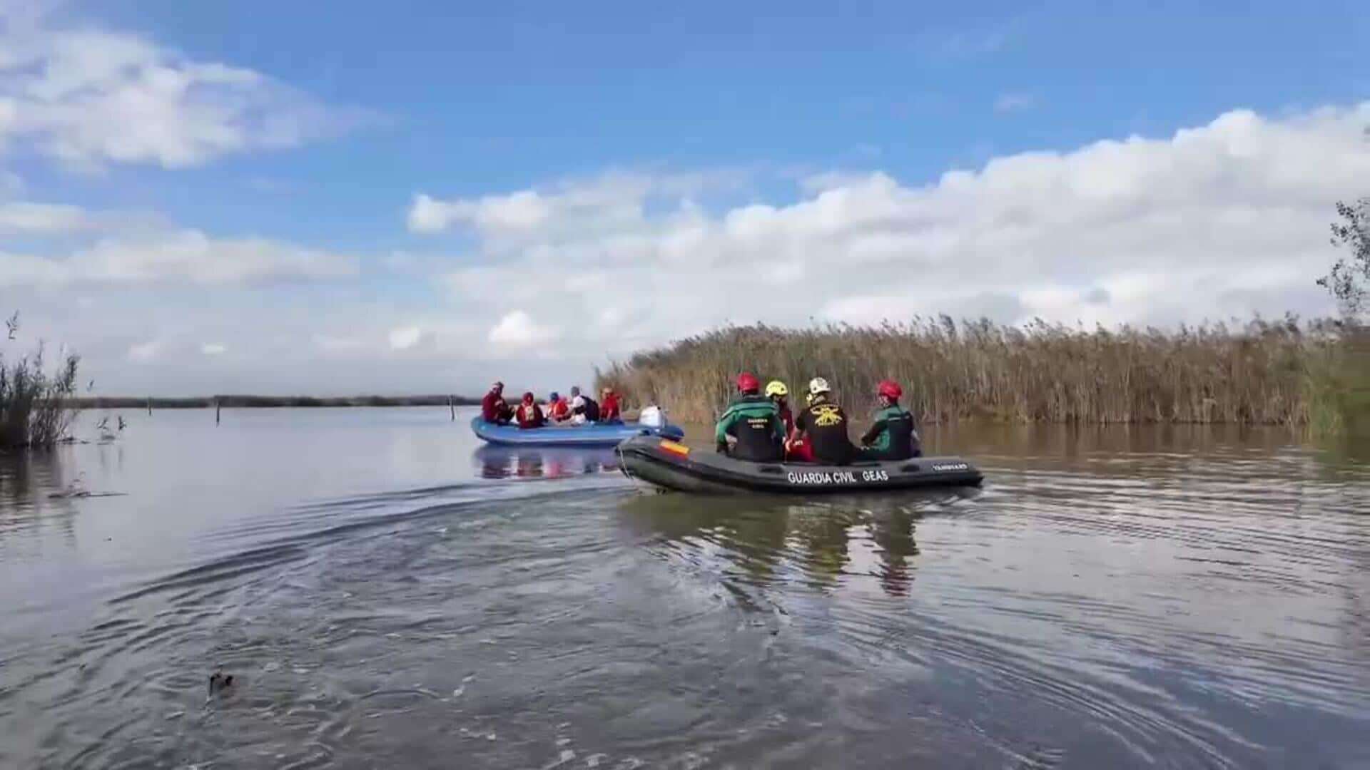 Guardia Civil, bomberos y UME siguen peinando la Albufera y playas en busca de víctimas