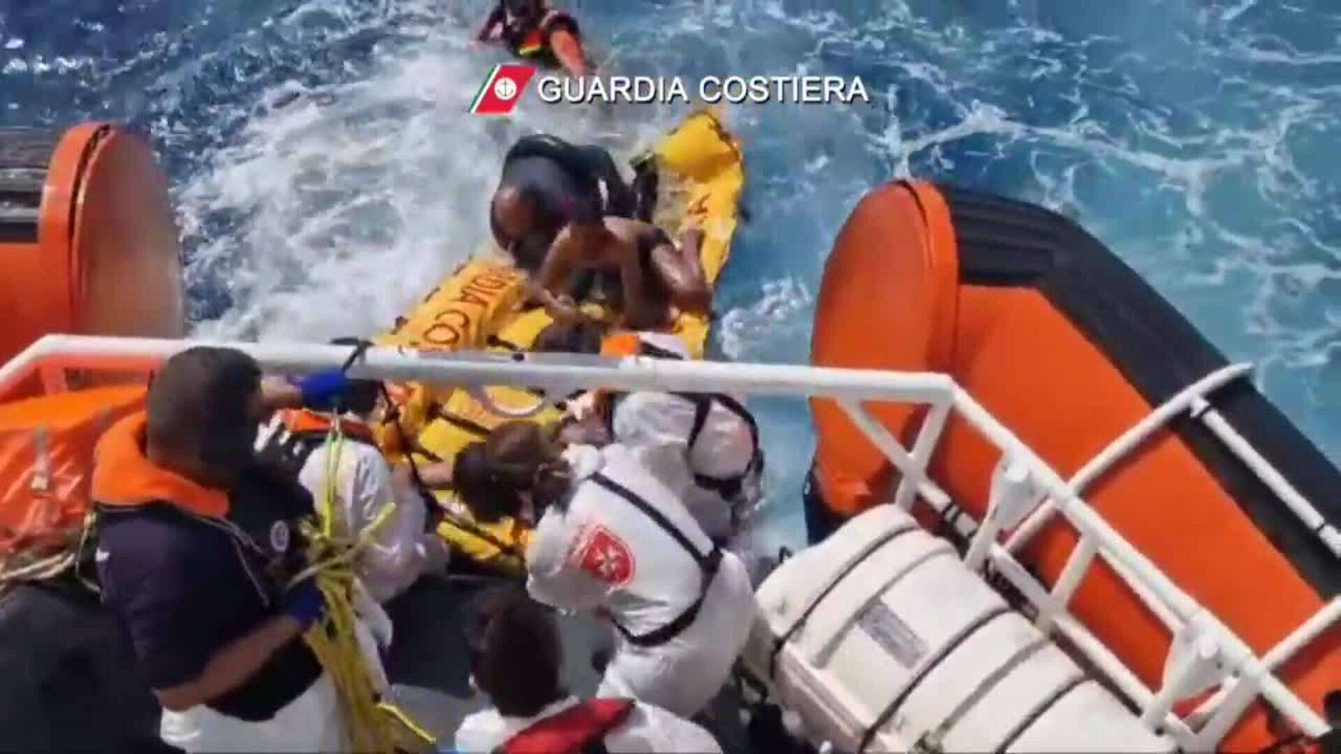 La guardia costera italiana localiza un naufragio con 21 migrantes desaparecidos