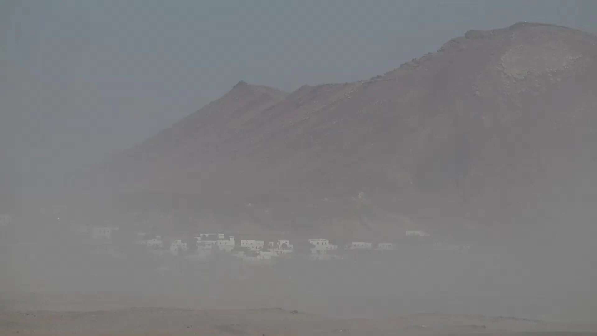 Fuerte viento y calima en Lanzarote