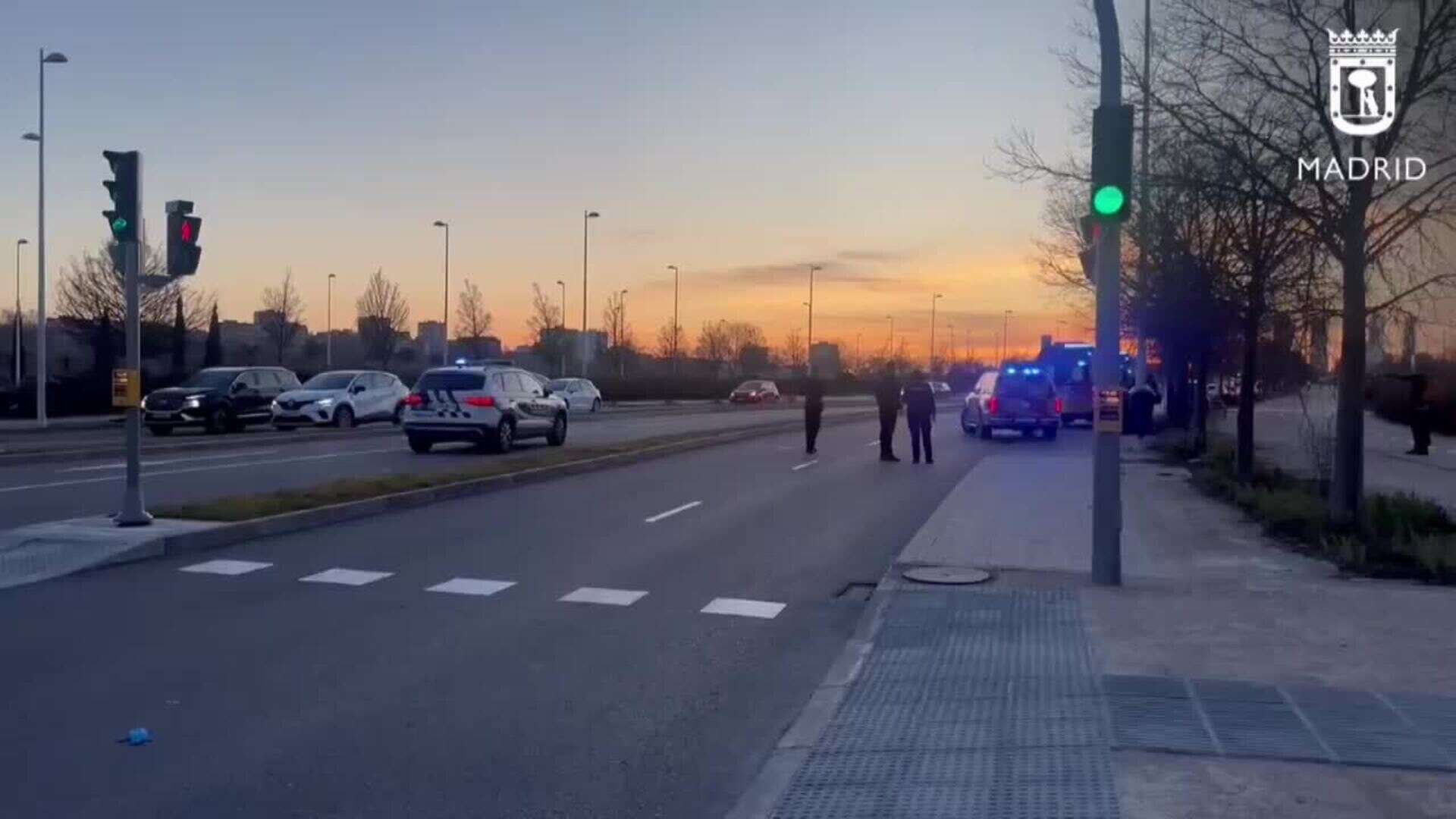 Grave un patinador tras ser atropellado mientras cruzaba un paso de peatones en Madrid