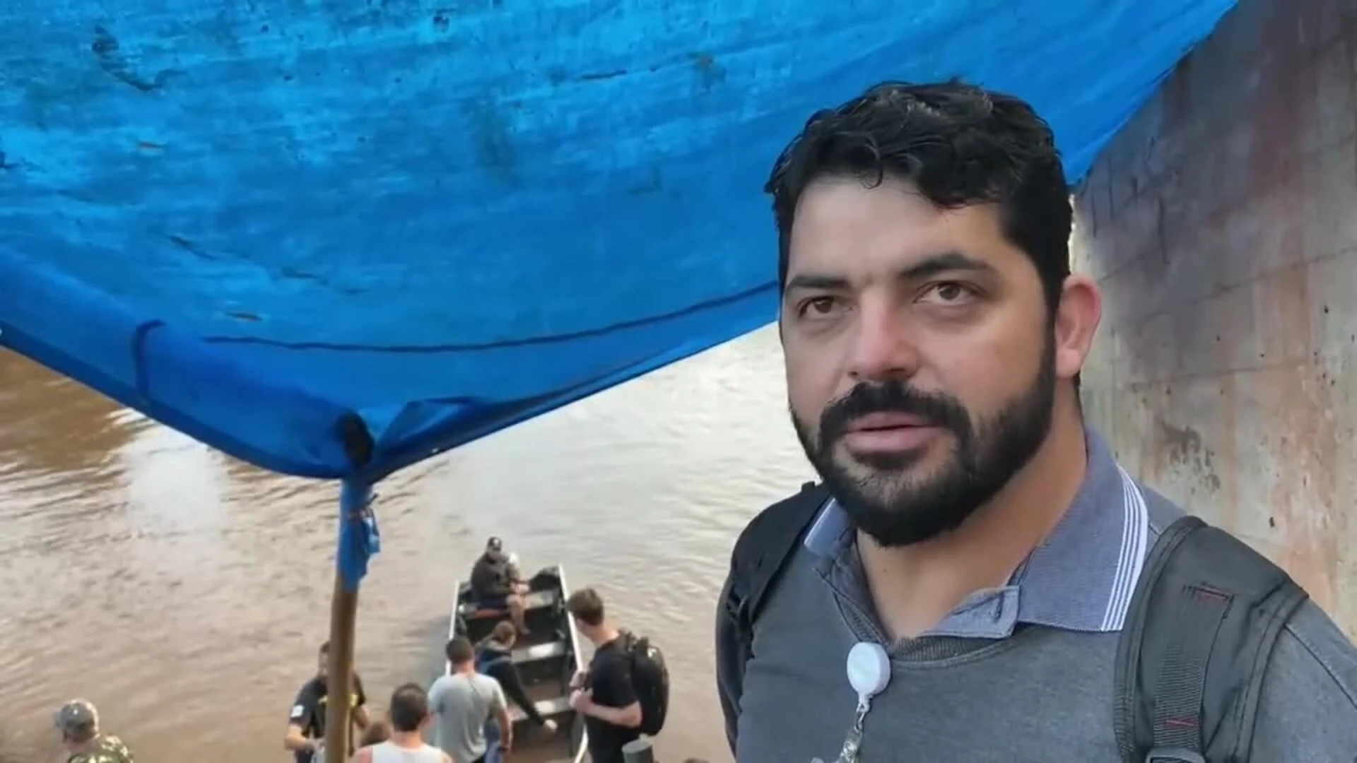 Ciudad brasileña se quedó sin puentes por la inundación