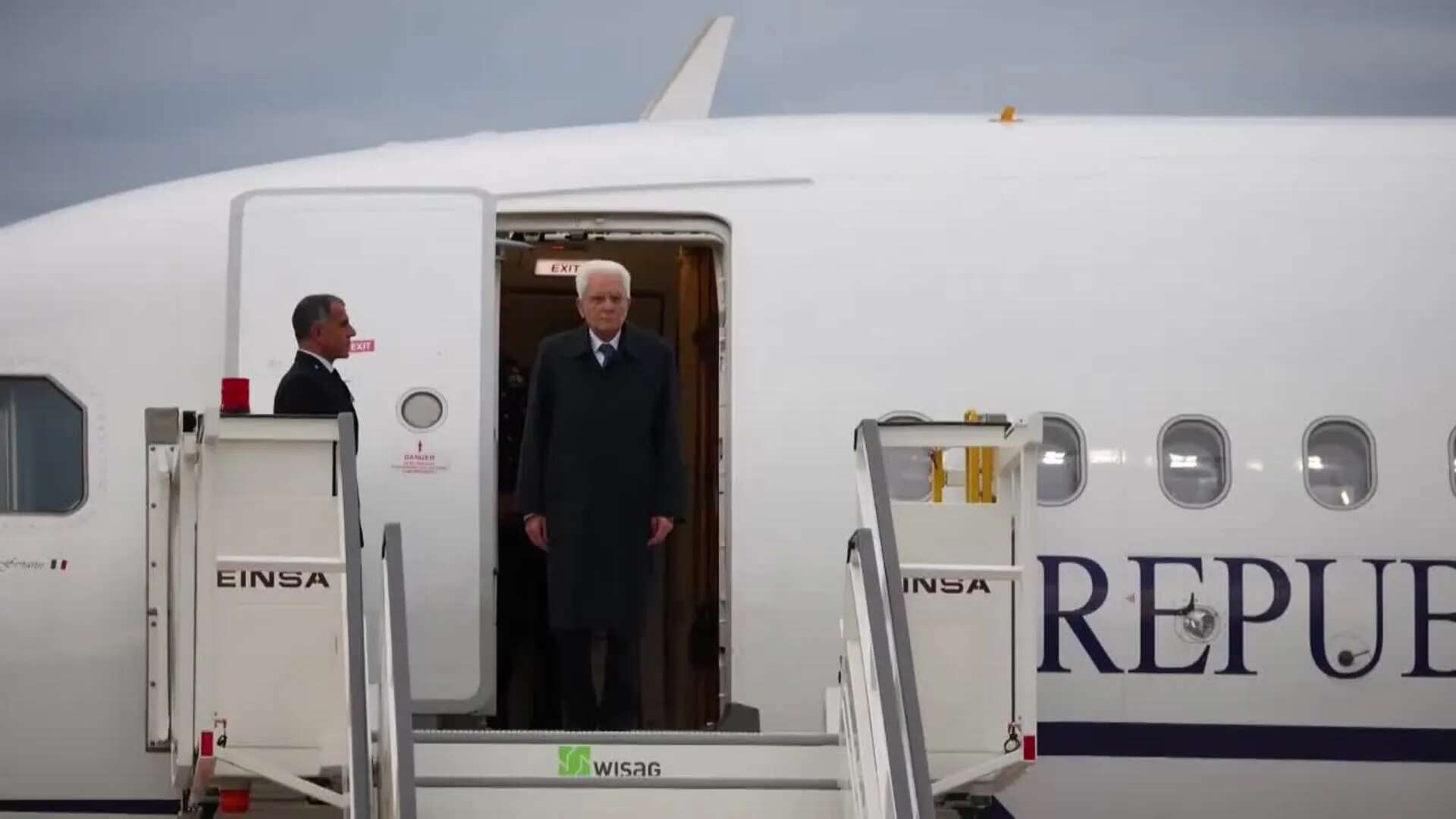 Sergio Mattarella llega a Berlín para una visita de Estado a Alemania