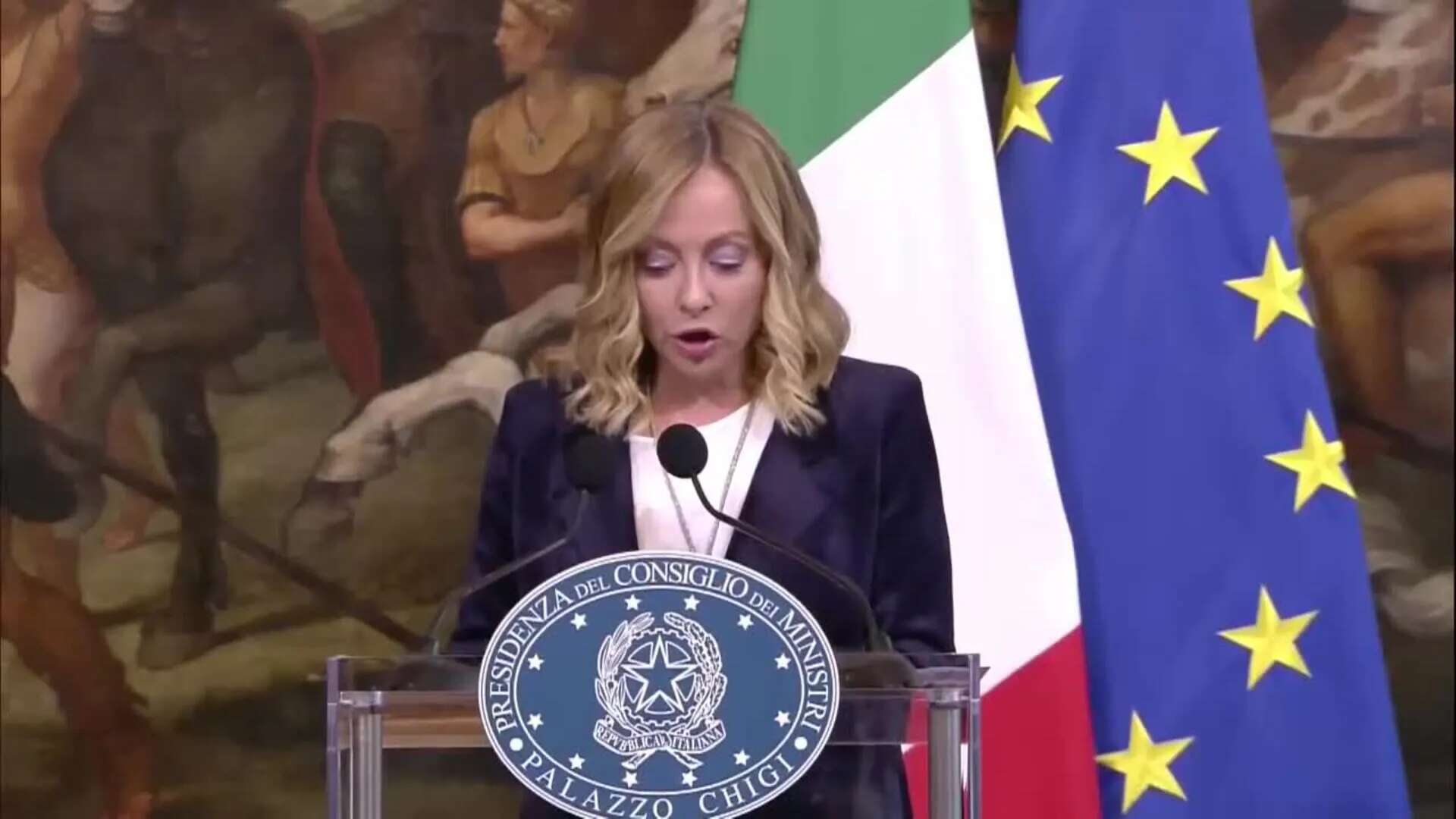 Meloni insta a reforzar el peso europeo en la OTAN en su reunión con Rutte en Roma