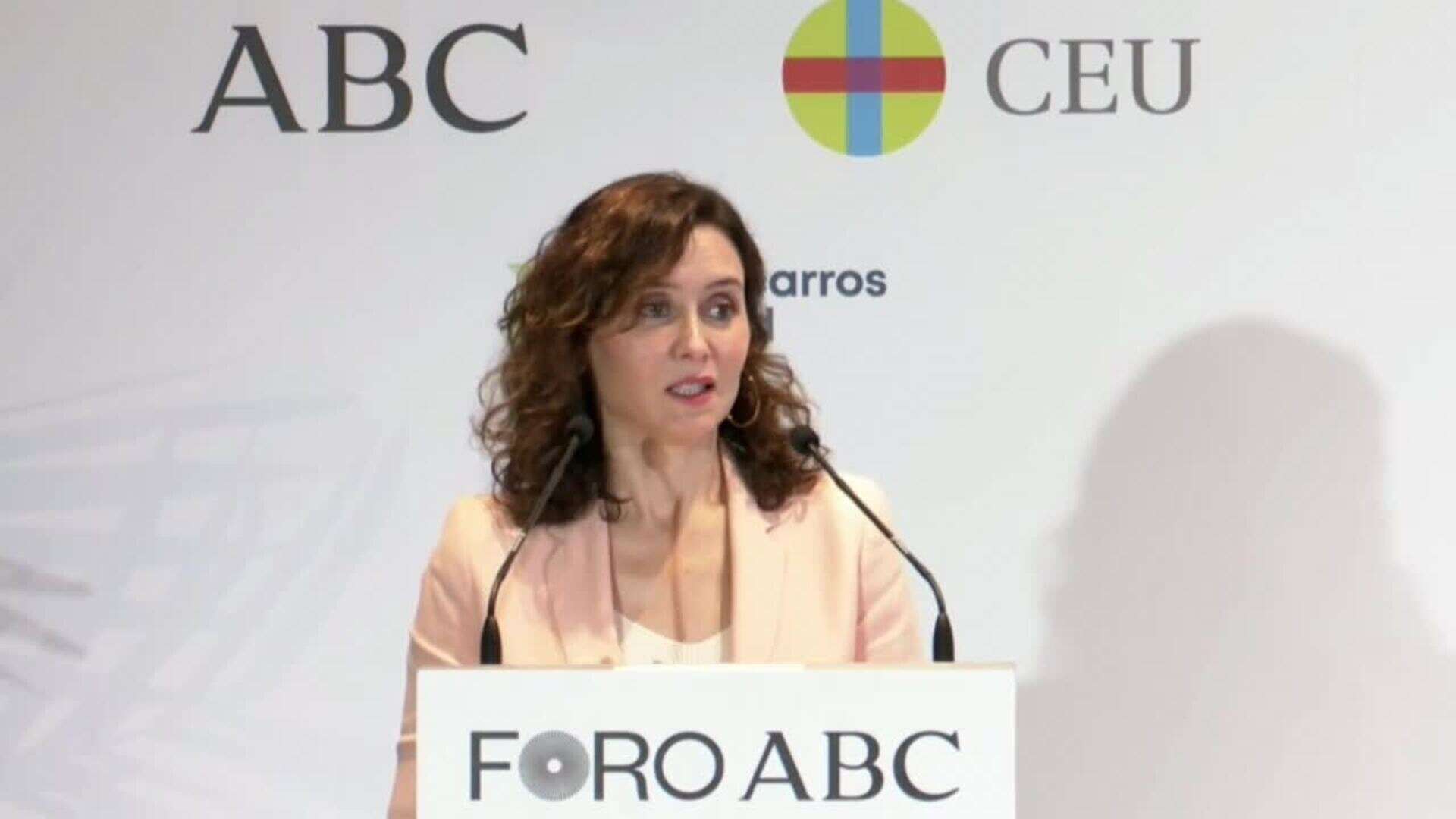 Ayuso acusa al Gobierno de diseñar 