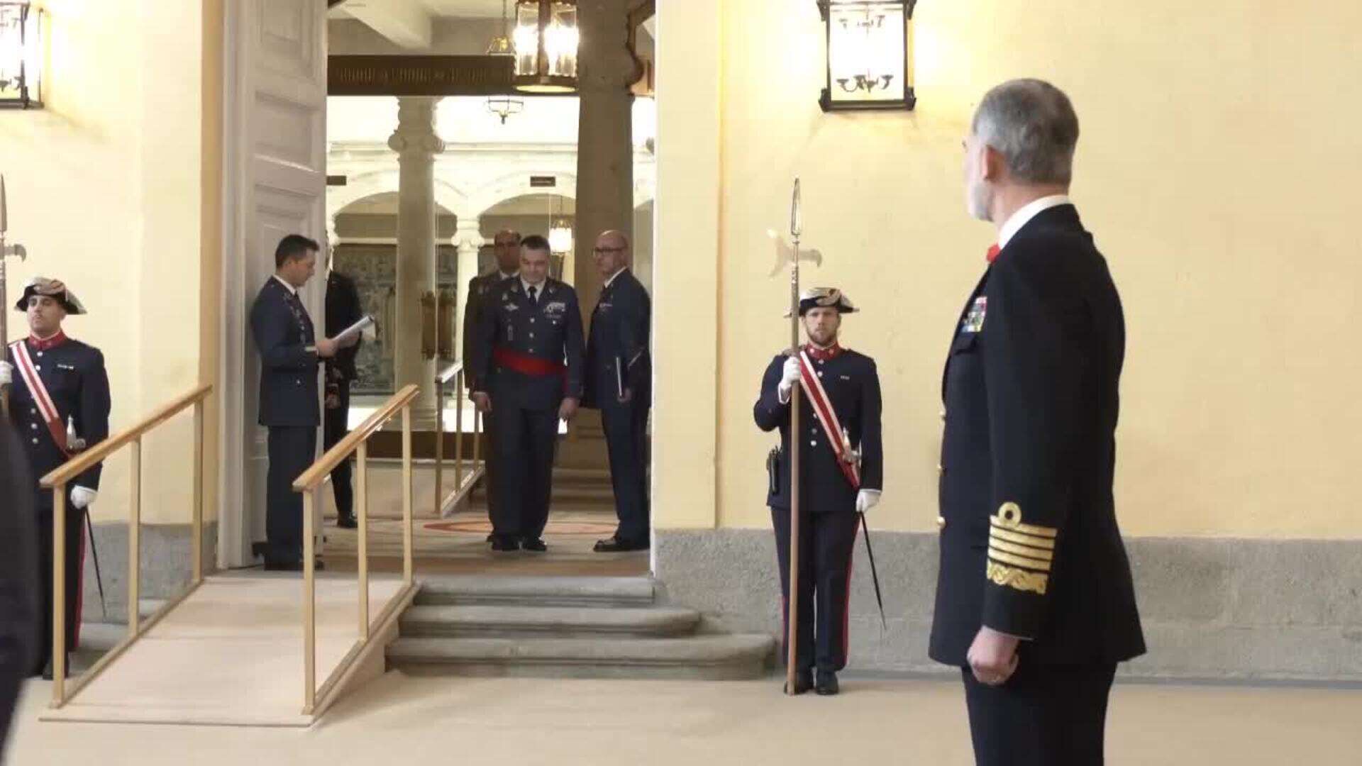 Audiencias militares de Felipe VI en El Pardo