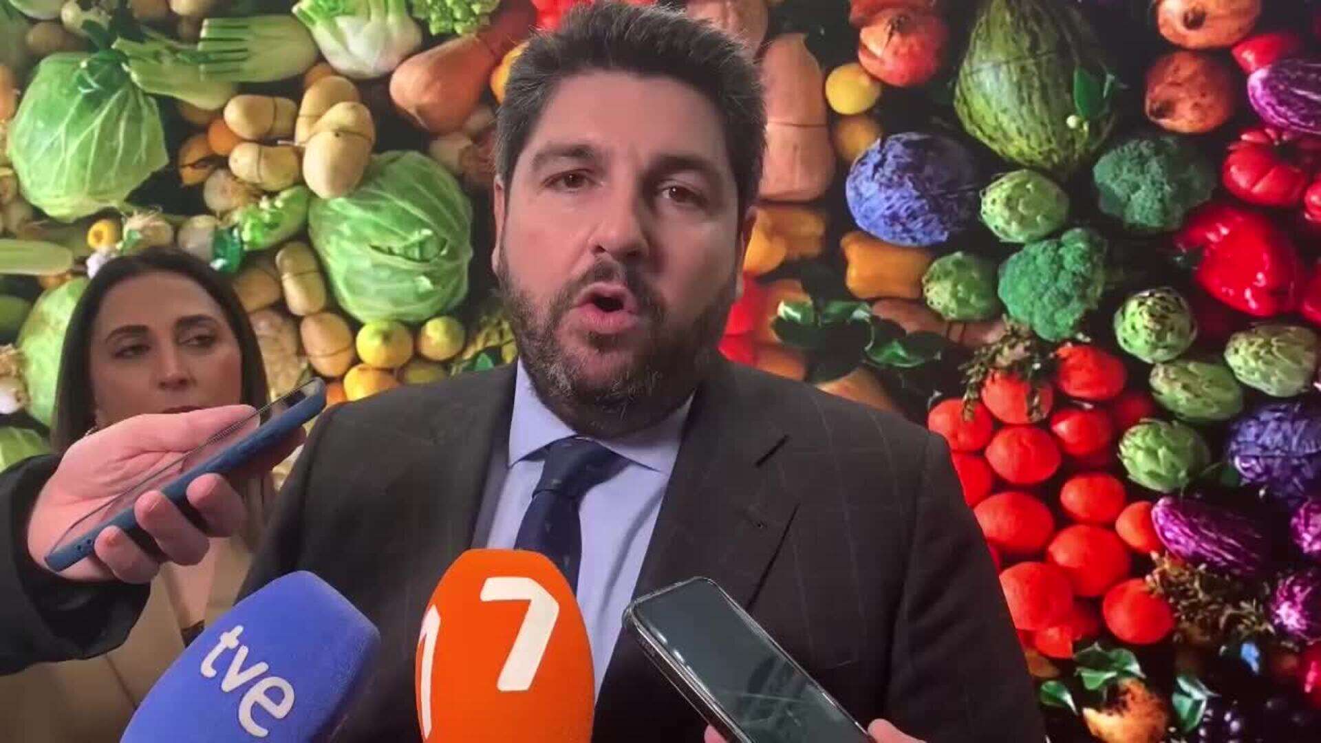 López Miras define Murcia como potencia agroalimentaria tras nuevo récord en exportaciones