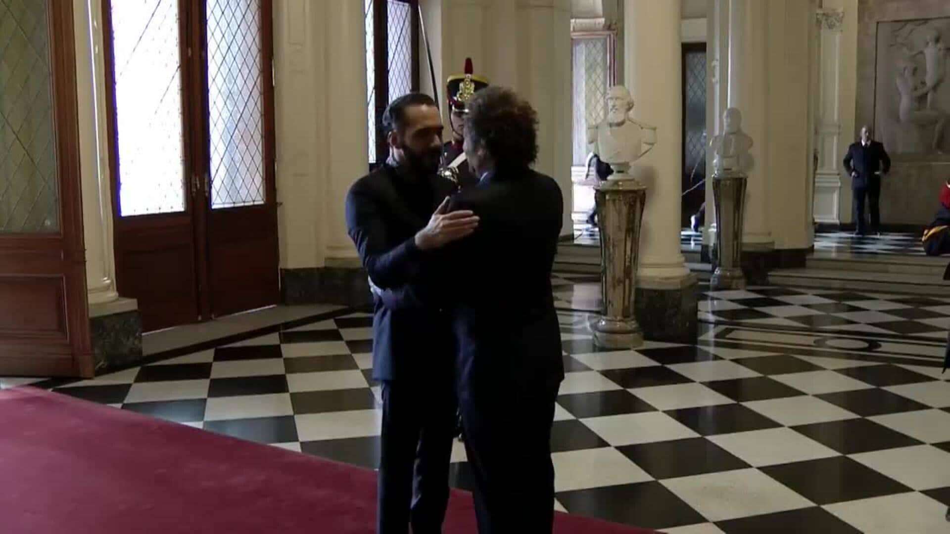 Bukele y Milei refuerzan su alianza en una visita oficial marcada por la afinidad ideológica