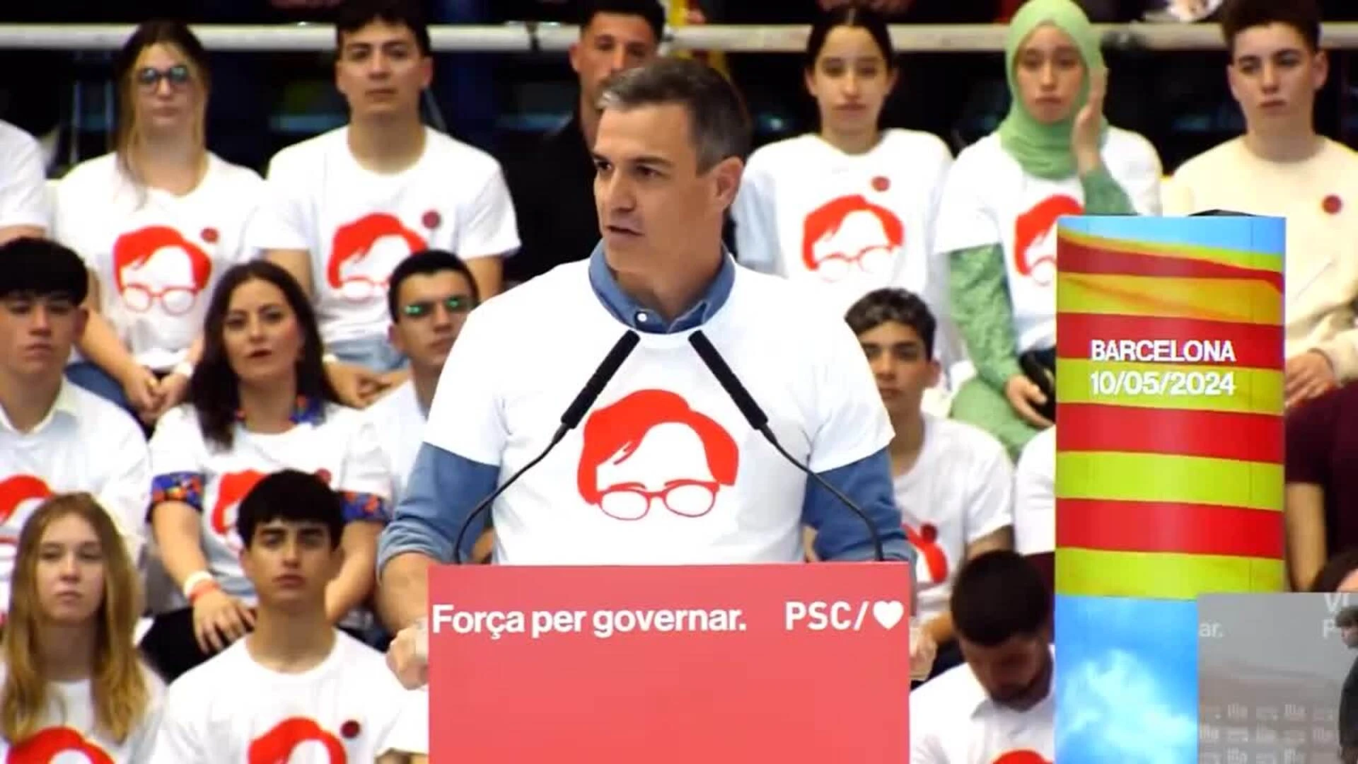 Sánchez pide votar a Illa en masa y sin 