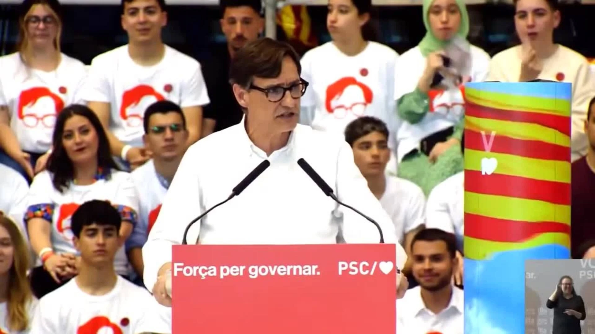 Illa apela a los indecisos y pide votar al PSC para dejar atrás los gobiernos de ERC y Junts