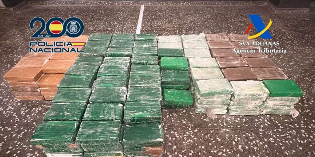 Golpe al narcotráfico en el puerto de Valencia: incautados más de 300 kilos de cocaína de Colombia y Costa Rica