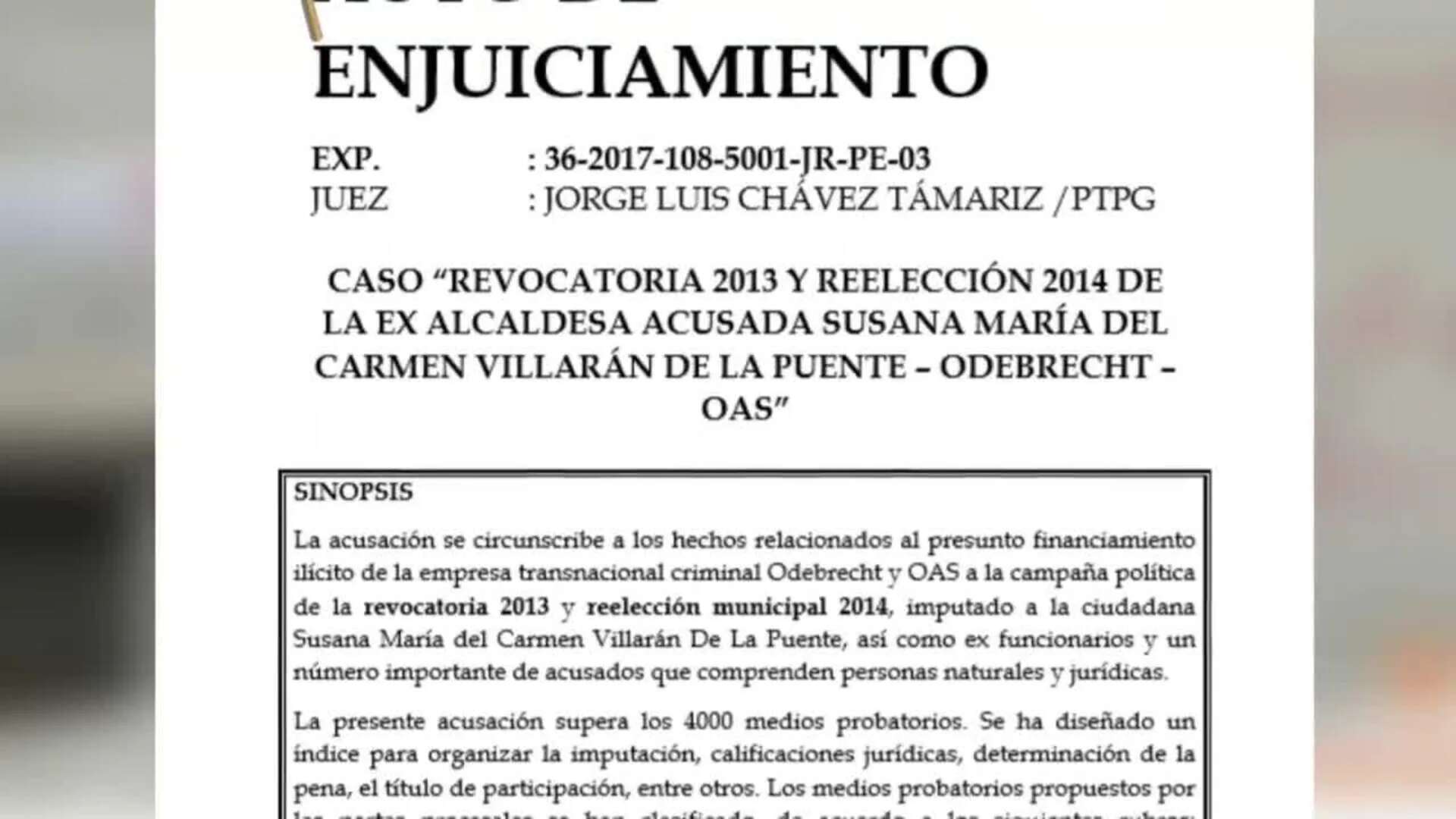 Exalcaldesa de Lima afrontará juicio oral por aportes irregulares de Odebrecht y OAS