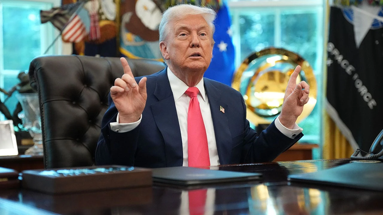 Trump touts private sector job growth, efforts to shrink federal workforce