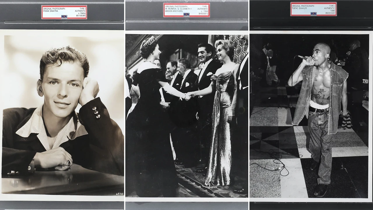Queen Elizabeth and Marilyn Monroe, plus Walt Disney, Tupac, other rare photos up for auction: See the shots