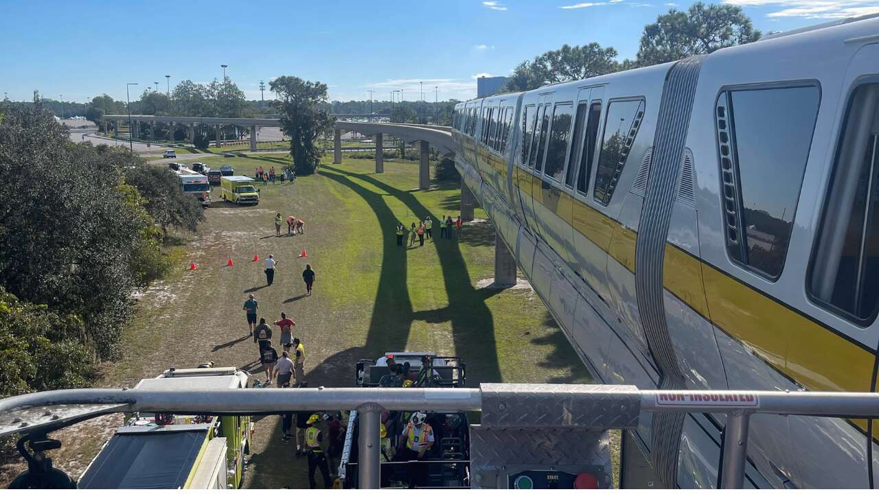 Disney World monorail passengers evacuated after 'loud bang,' 'flash of light'