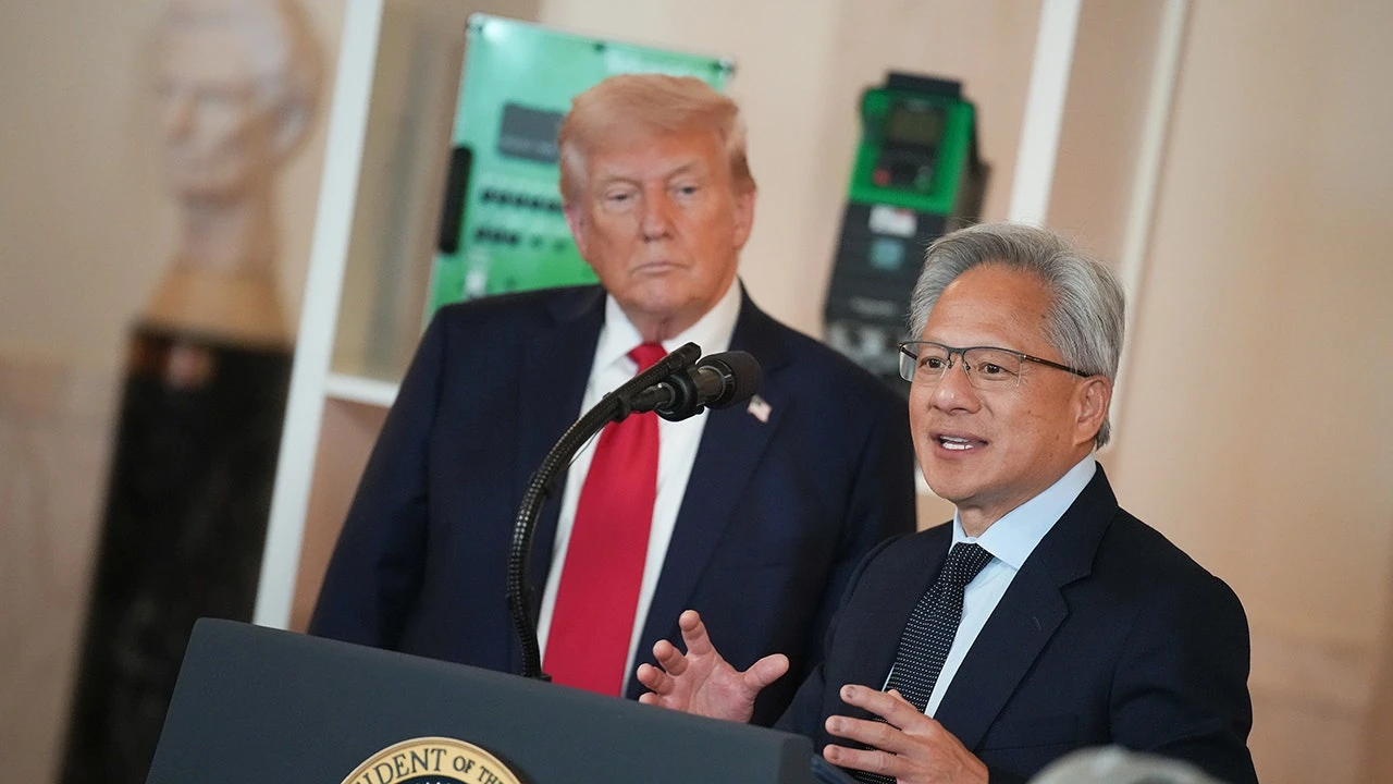 Nvidia CEO says he’s in talks with Trump admin about selling Blackwell chip to China