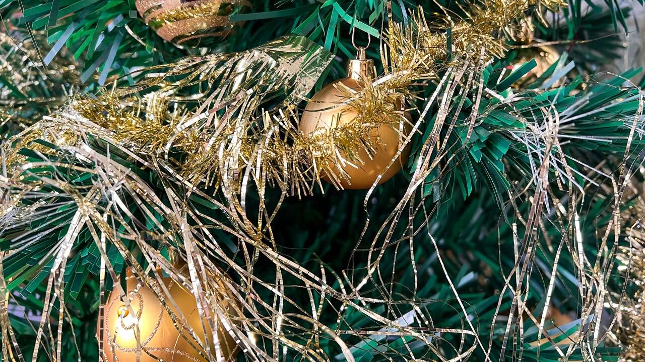 First tinsel for decorating Christmas trees was created with real silver, making it an adornment for the rich