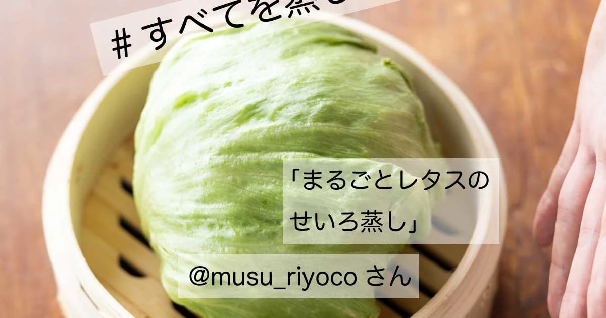 レタス1玉使い切り！ 大人気インフルエンサー自身もリピート。「せいろ」でリアルに作る定番ダイエットレシピ