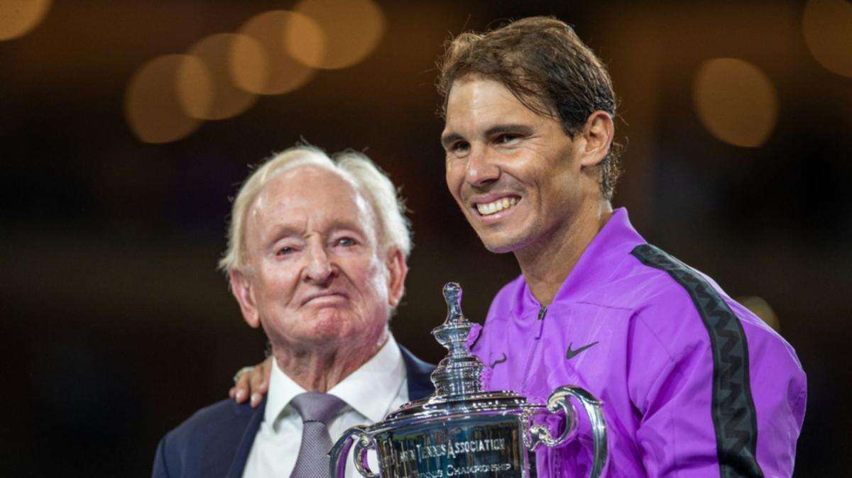 Rod Laver sends emotional message to much-loved Rafa